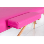 RestPro Classic 2 Pink Κρεβάτι Μασάζ Φυσικοθεραπείας Βαλίτσα Ξύλινο με θήκη φορητό